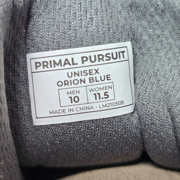 Lems Primal Pursuit Mens 10 Orion Blue Minimalist Zero Drop Trail Hiking Shoes - Picture 6 of 6